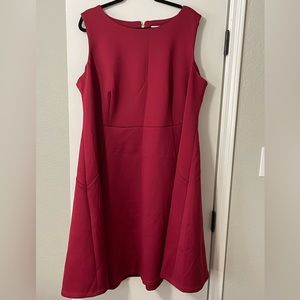 Calvin Klein Red Midi Dress